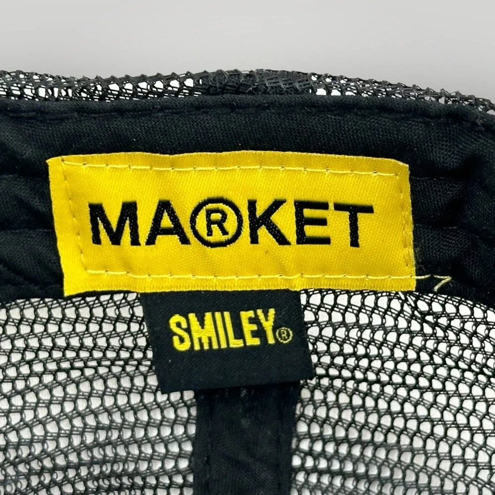 Market Smiley Chains Trucker Hat Black Mesh Snapback Cap One Size‎ Streetwear